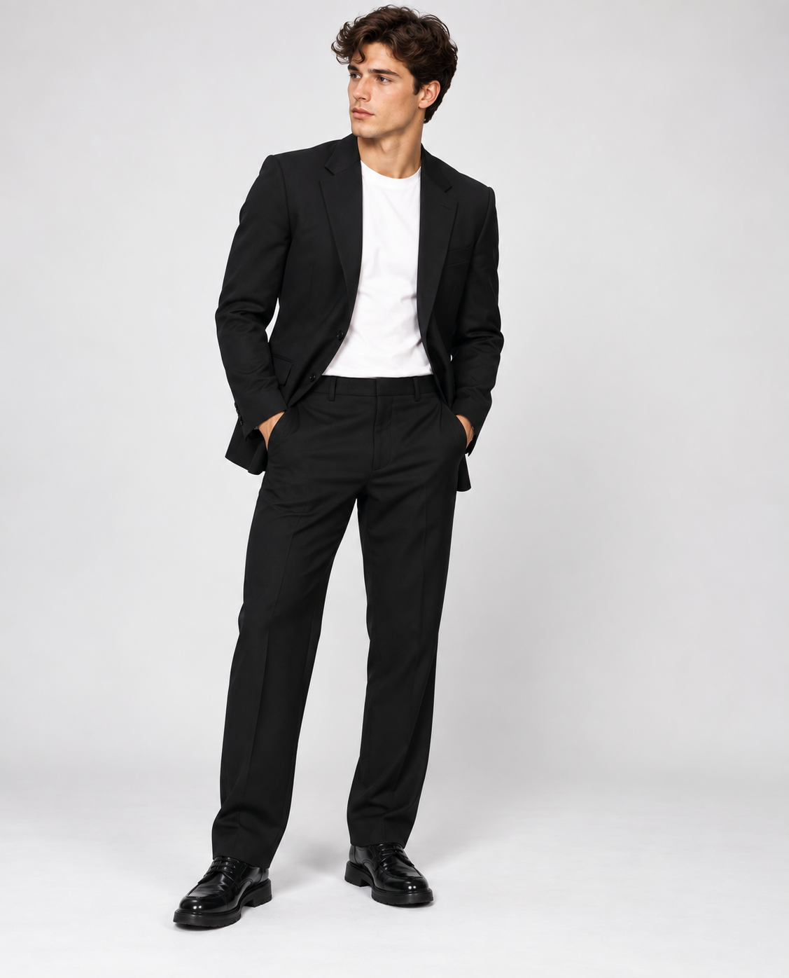 GUALA Jet Black Tailored Men's Blazer