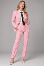 GUALA Women's Light Pink 4-Piece  Power Suit Set