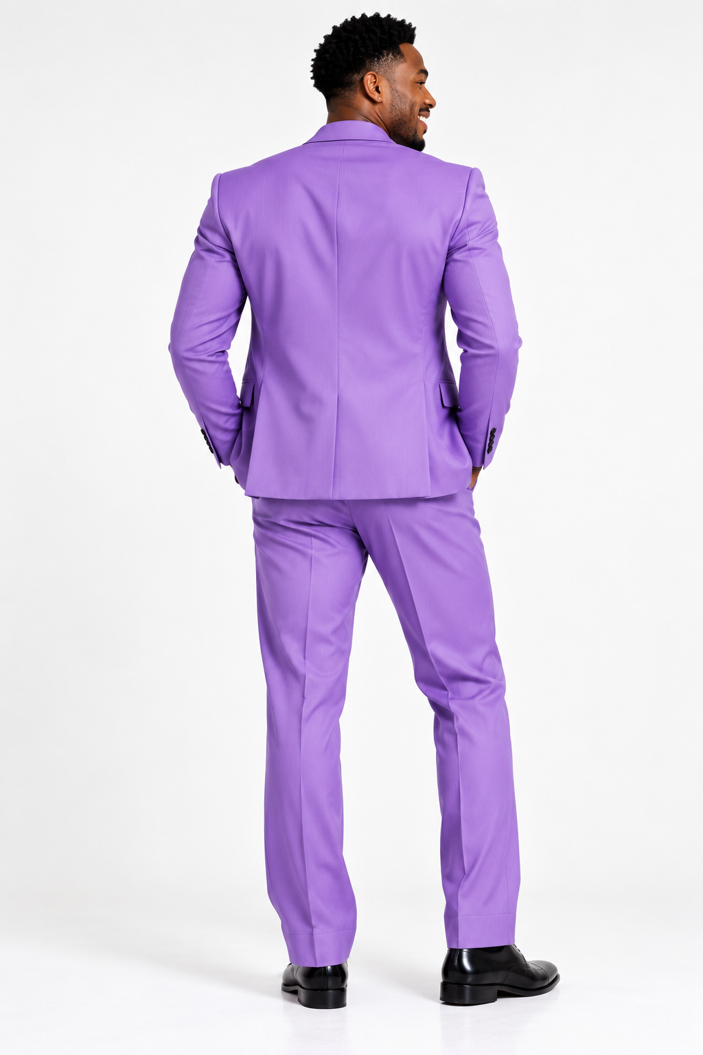 GUALA® Men's Voilet Colour Tailored Single-Breasted Blazer