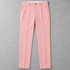 GUALA Men's Dark Peach Slim Fit  Trousers