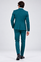 GUALA® Men's Teal Single-Breasted Tailored Blazer