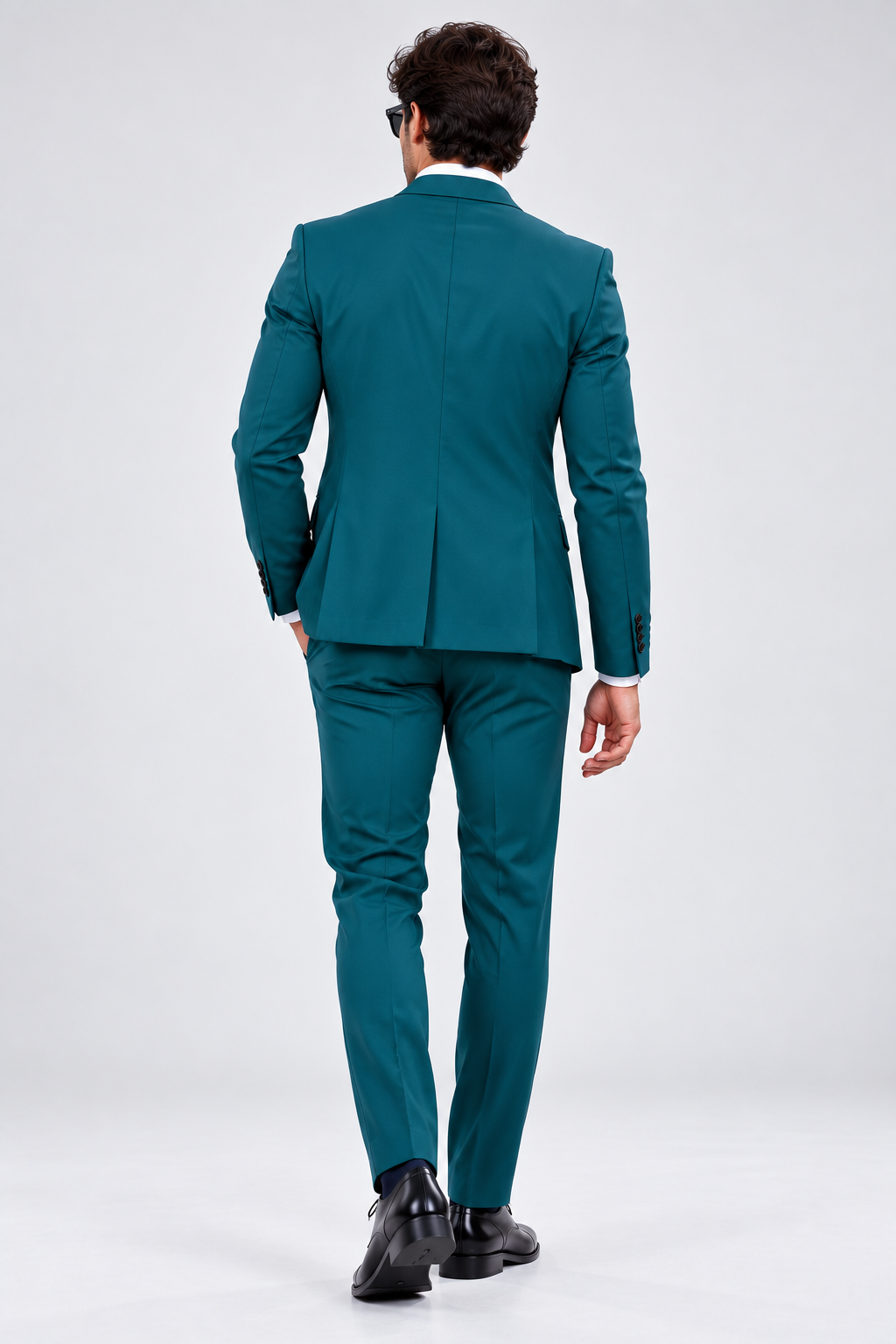 GUALA® Men's Teal Single-Breasted Tailored Blazer