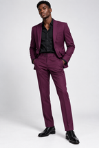 Guala Men’s Deep Plum Tailored Suit Blazer