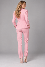 GUALA Women's Light Pink 4-Piece  Power Suit Set