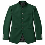 GUALA Emerald Green Tailored Jodhpuri Suit