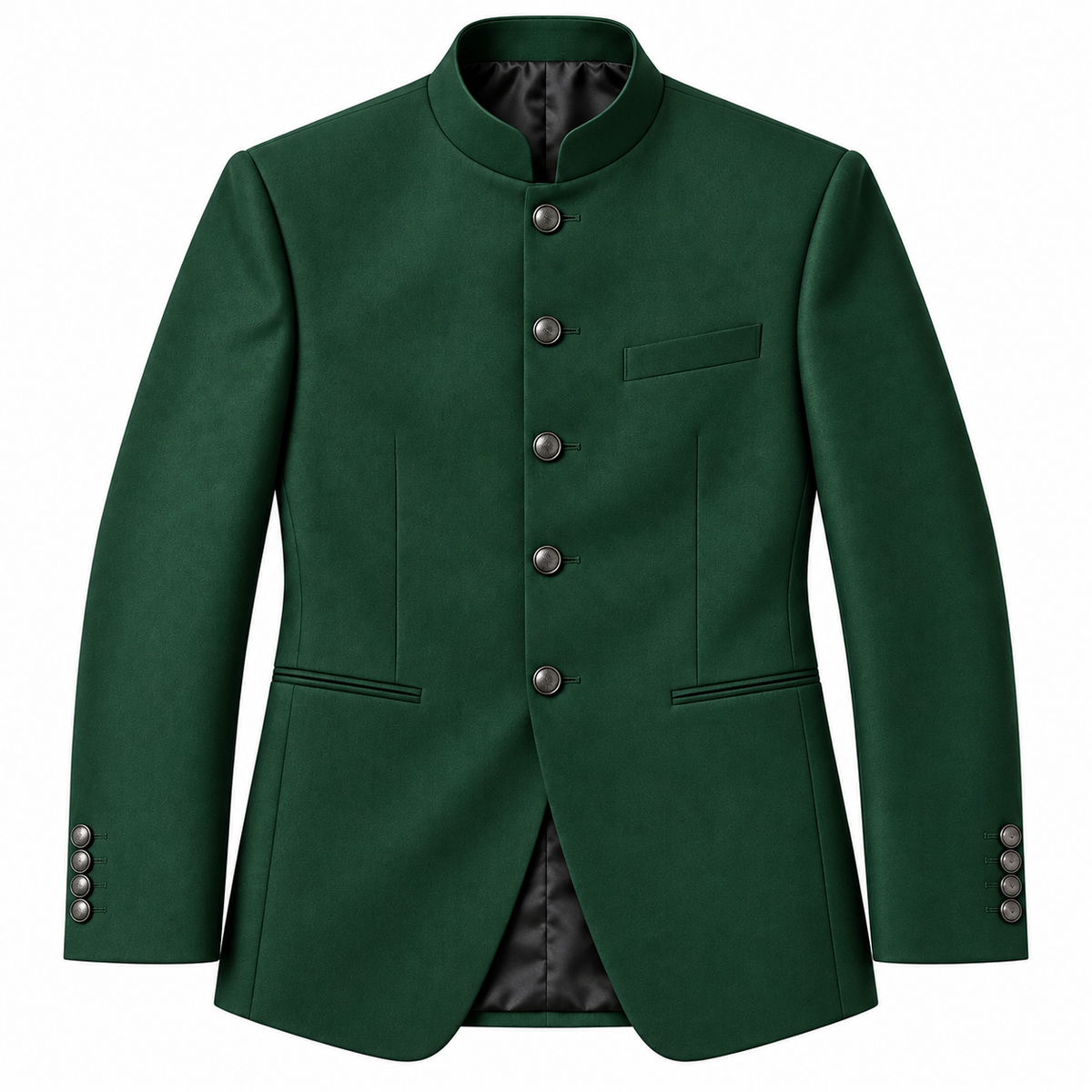GUALA Emerald Green Tailored Jodhpuri Suit
