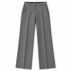 GUALA Women's Royal Light Gray Pinstriped Tailored Trouser Suit