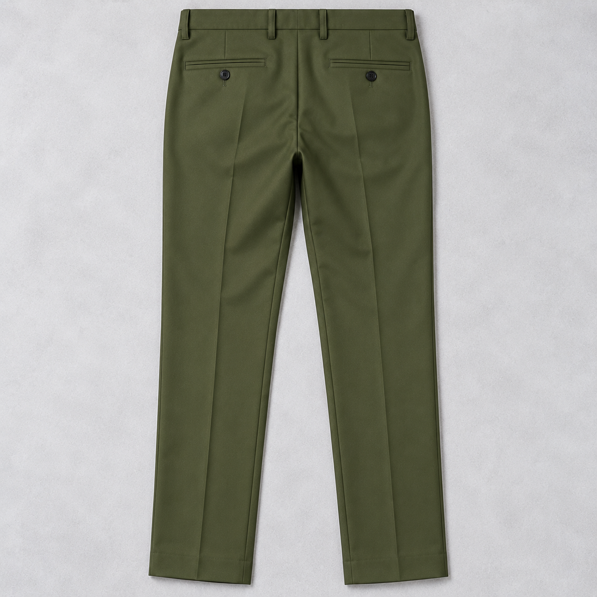 GUALA Men's Olive Green Slim Fit Trousers