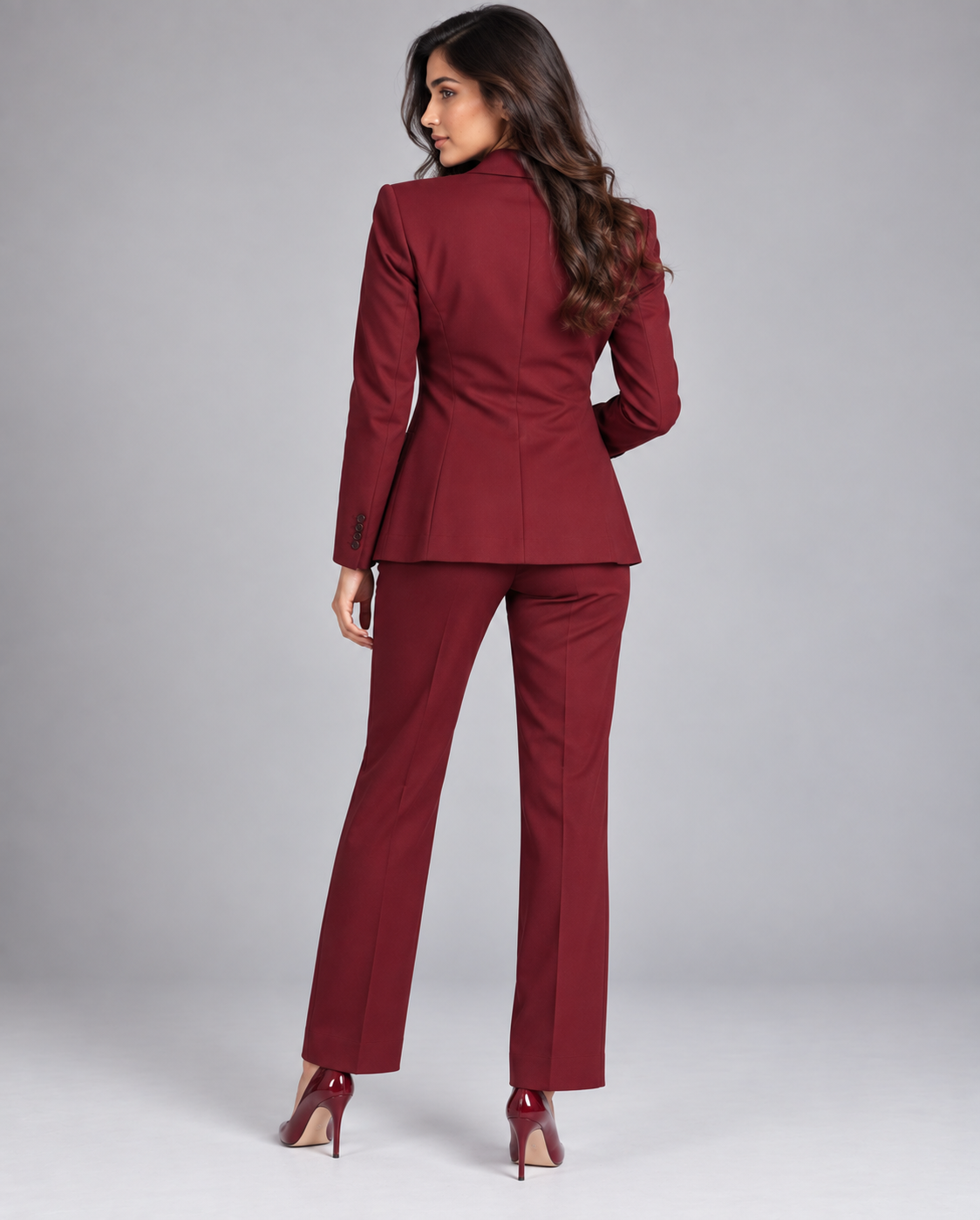 GUALA Deep Maroon Tailored Blazer