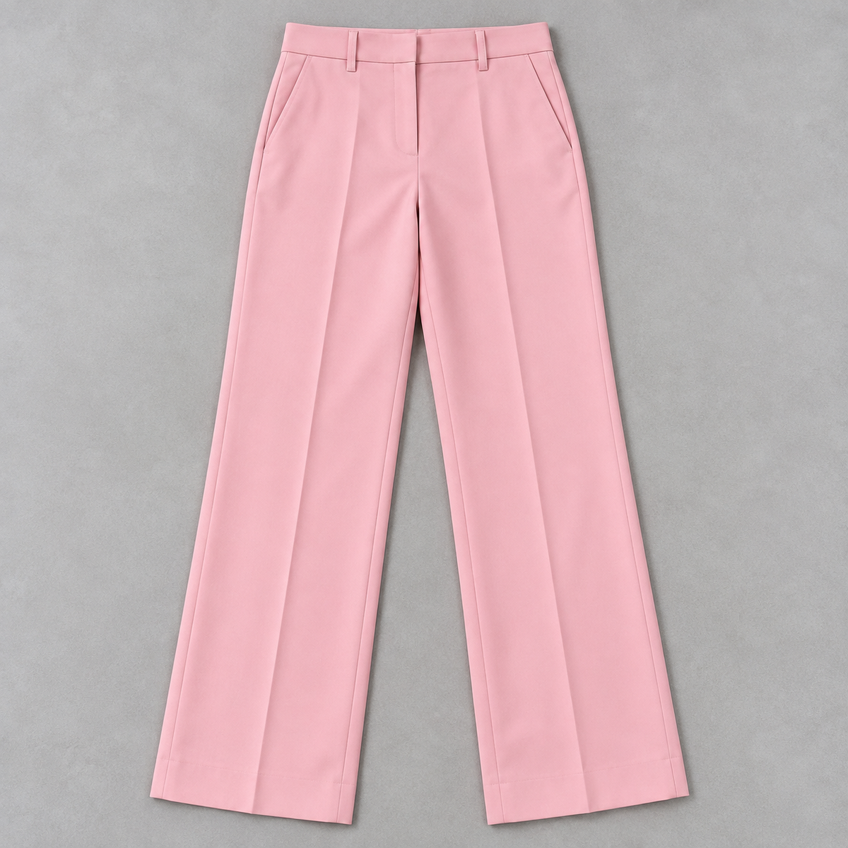 GUALA Women's Light Pink Wide-Leg  Trousers