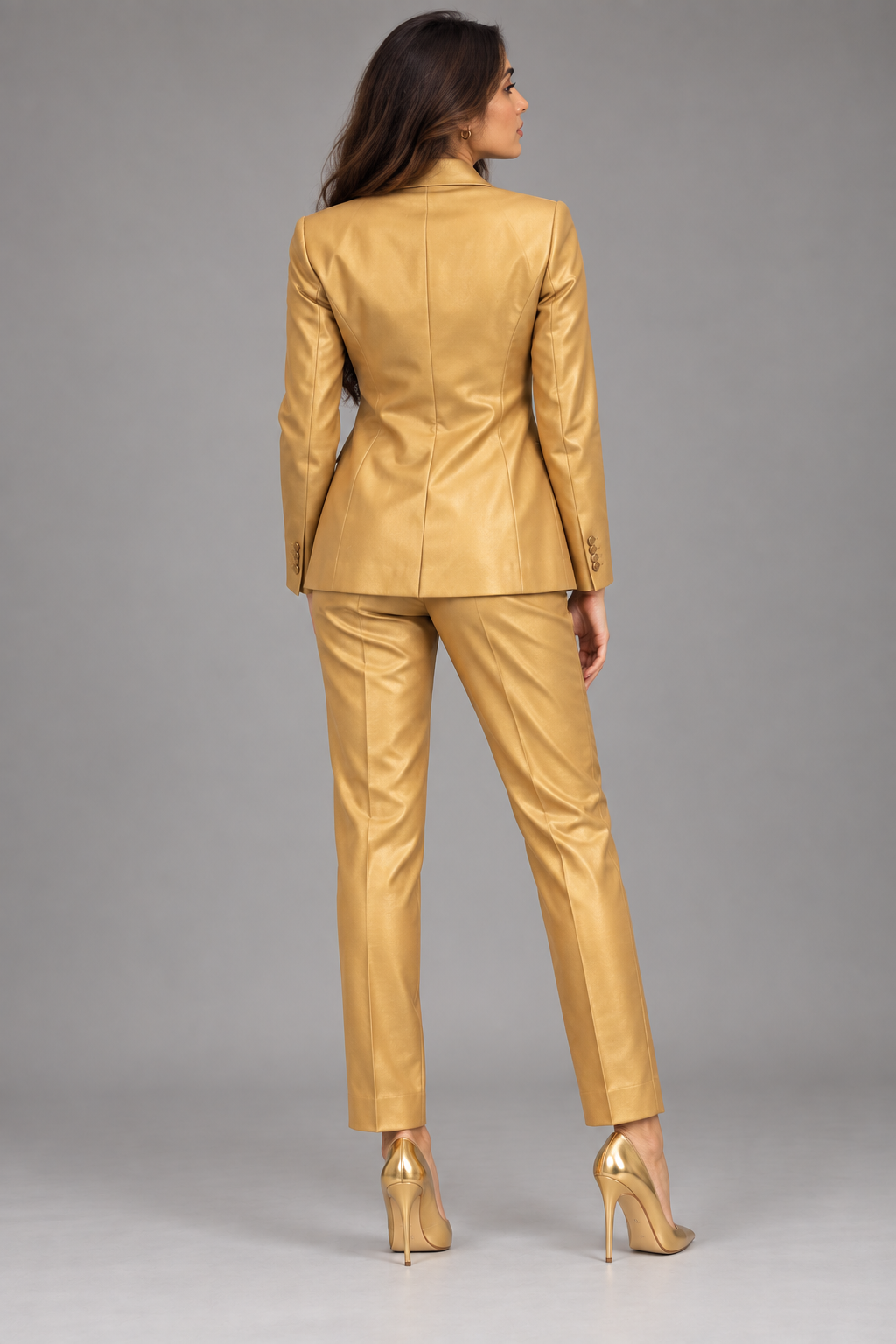 GUALA Golden Luxury Ochre Tailored Women's Suit