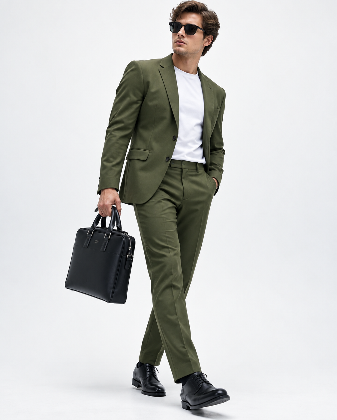 GUALA Olive Green Tailored Men's Blazer