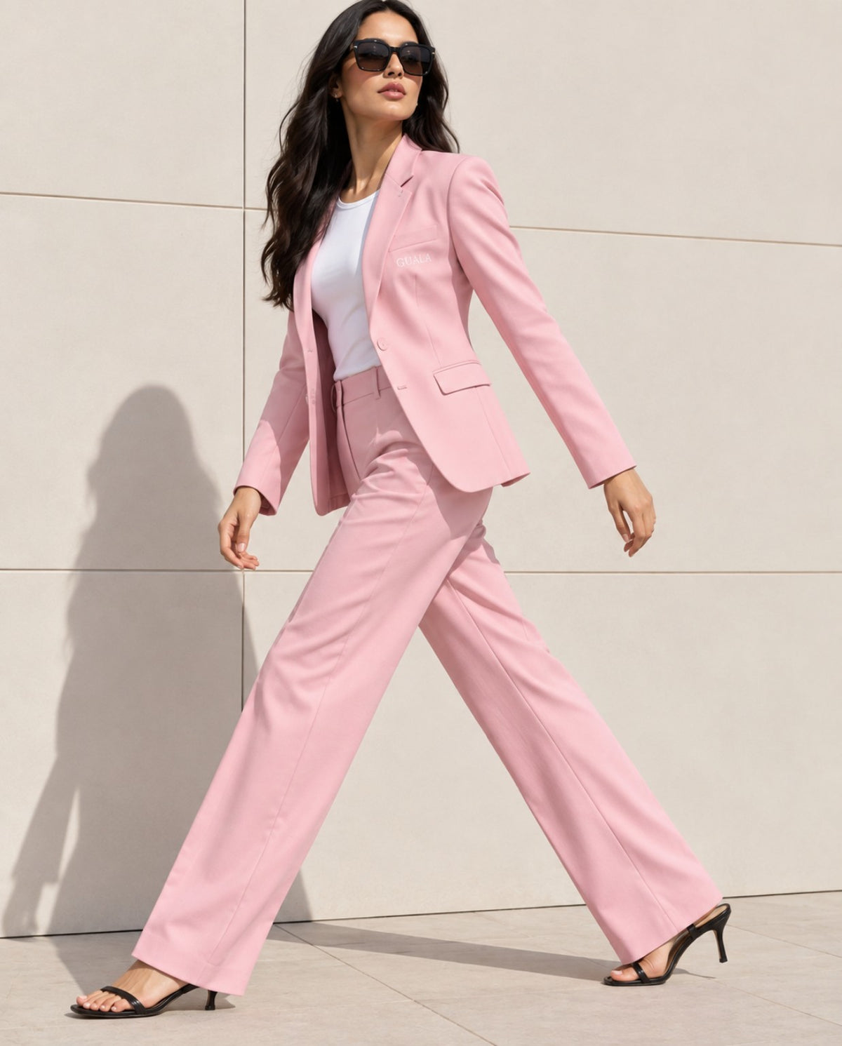 GUALA Pastel Pink Tailored Blazer