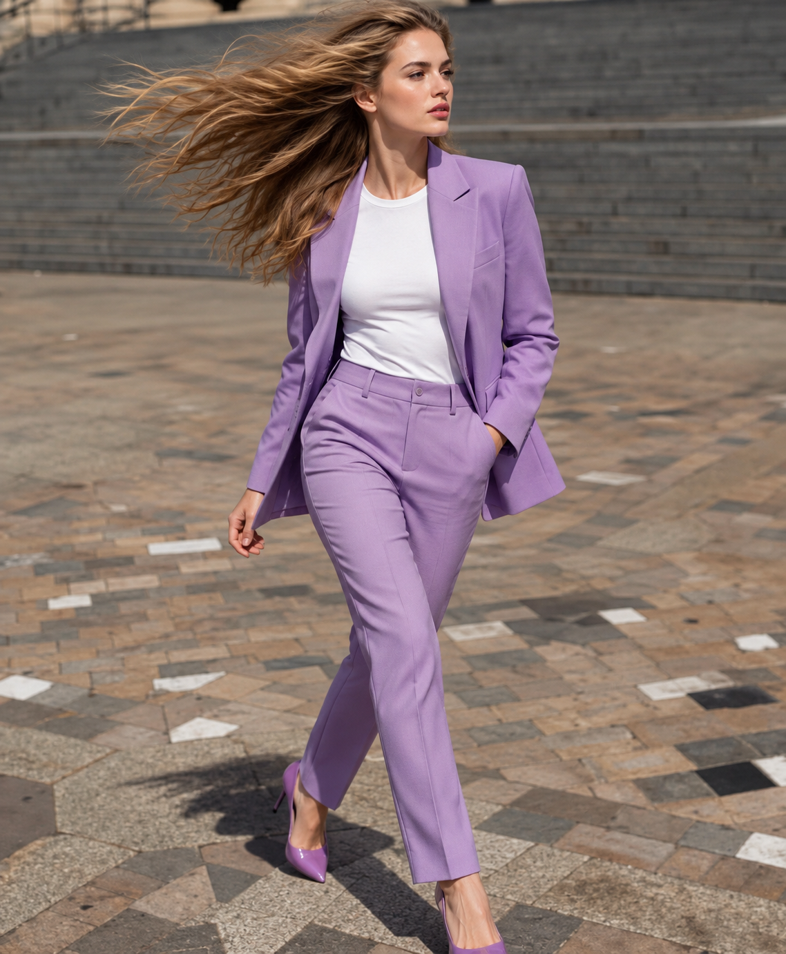 GUALA Soft Lavender Tailored Blazer