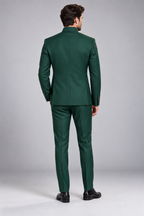 GUALA Emerald Green Tailored Jodhpuri Suit