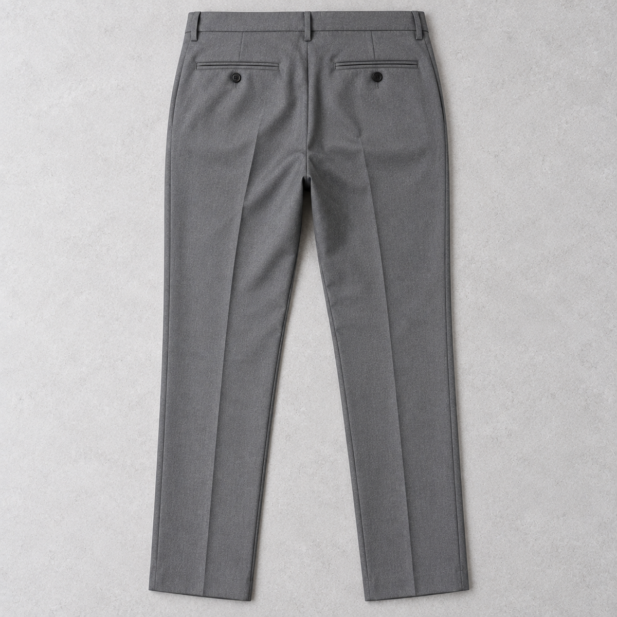 GUALA Men's Light Grey Slim Fit Trousers