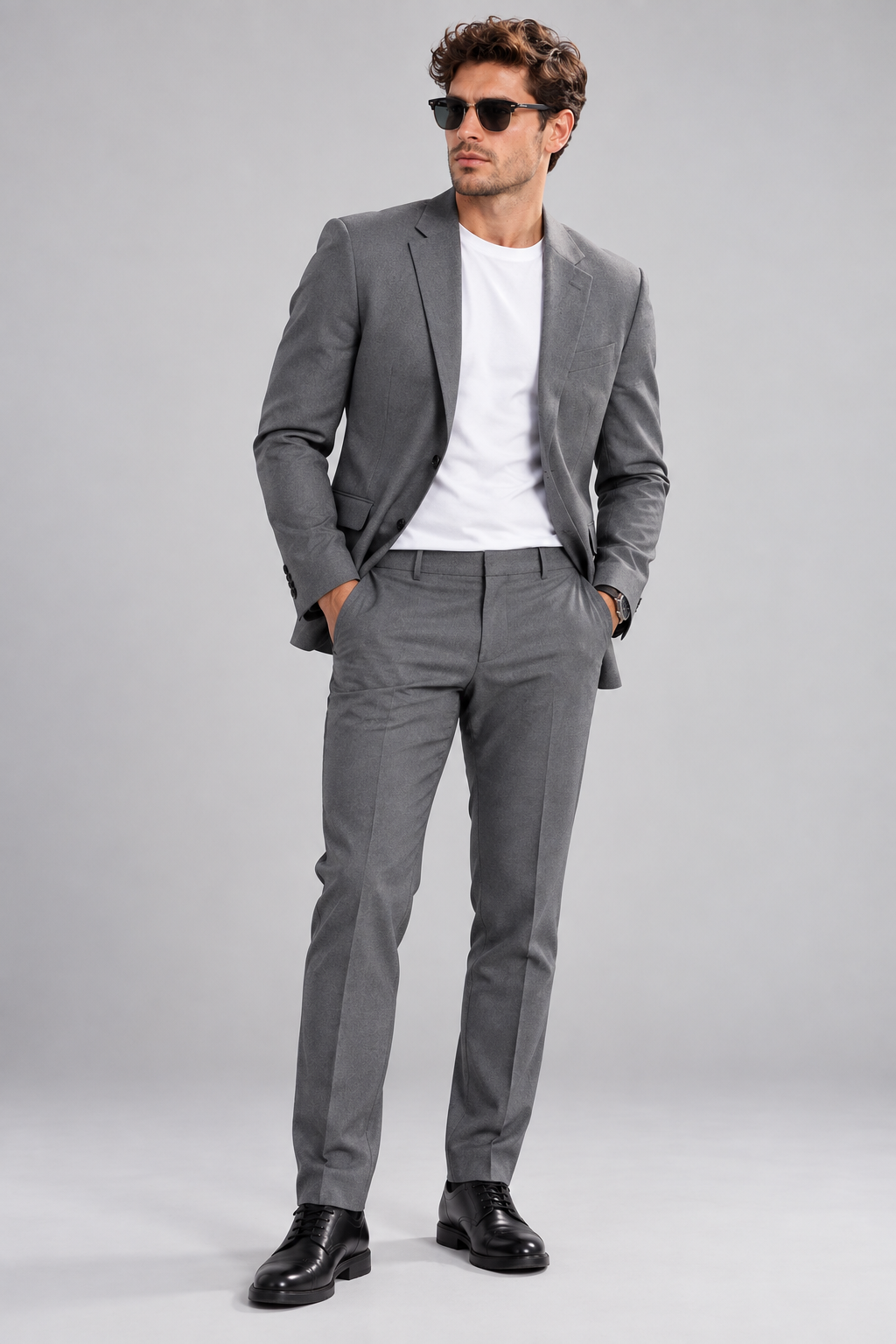 GUALA Charcoal Grey Tailored Men's Blazer