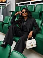 GUALA Women's Charcoal Plaid 5-Piece  Power Suit Set | Full Ensemble