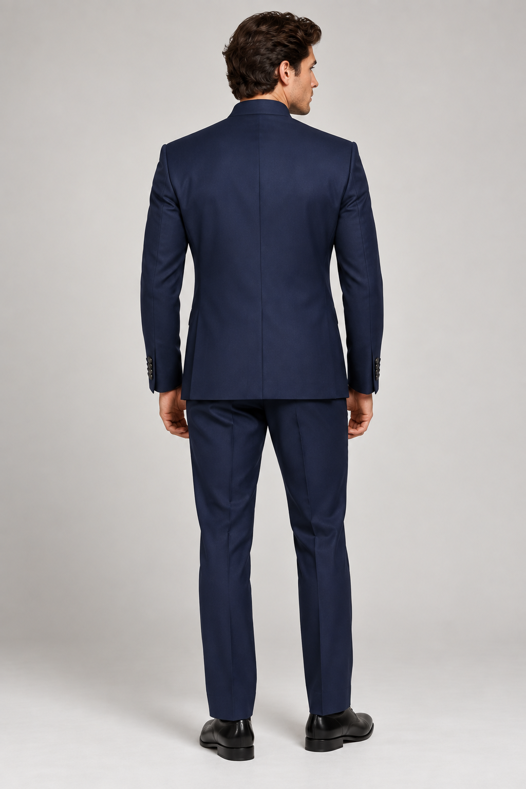 GUALA Midnight Navy Tailored Jodhpuri Suit