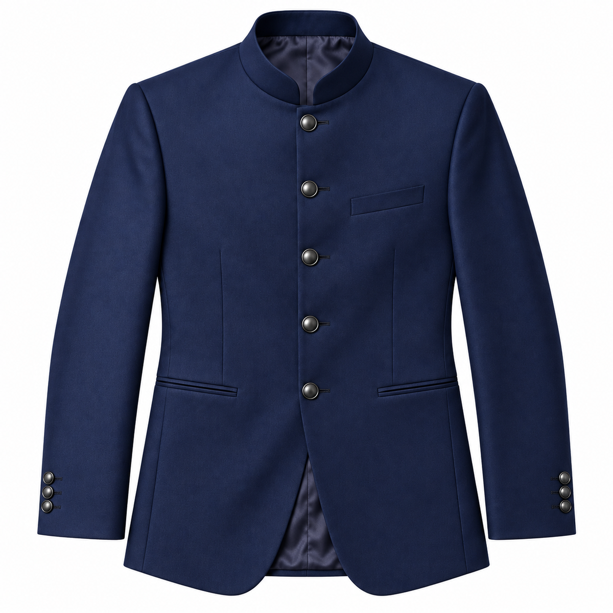 GUALA Midnight Navy Tailored Jodhpuri Suit