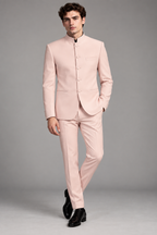 GUALA Soft Peach Tailored Jodhpuri Suit