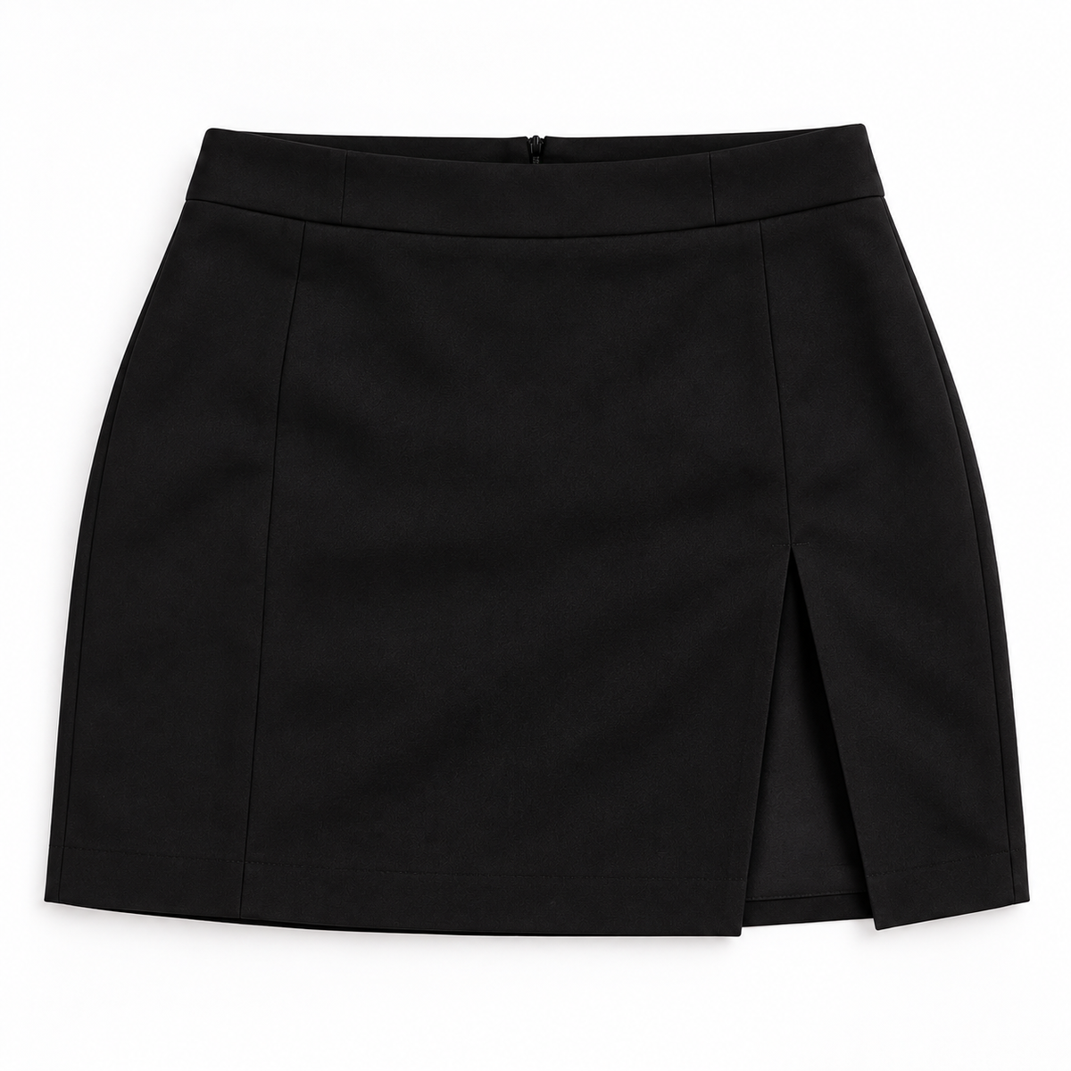 GUALA Women's Royal Black Tailored Blazer & Side-Slit Skirt Set
