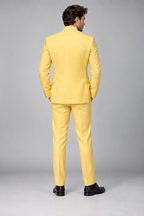 GUALA Golden Yellow Tailored Jodhpuri Suit