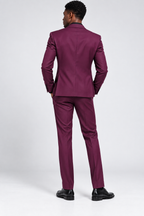 Guala Men’s Deep Plum Tailored Suit Blazer