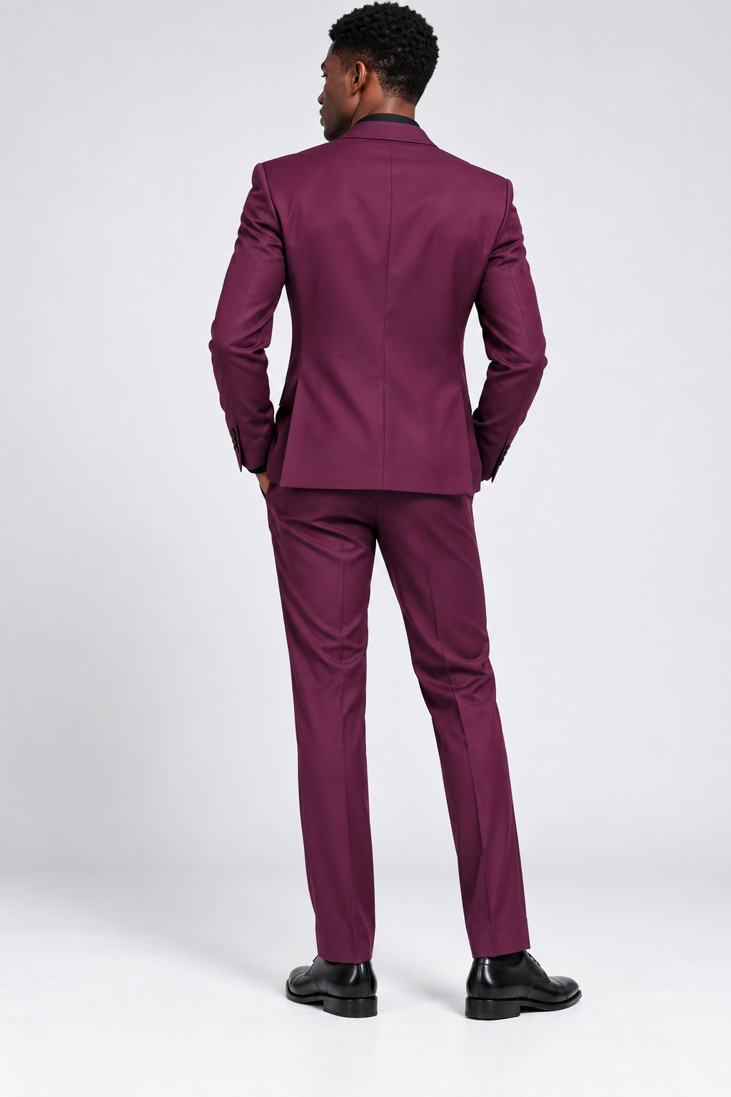 Guala Men’s Deep Plum Tailored Suit Blazer