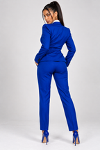GUALA Women's Royal Blue Tailored Hourglass Single-Breasted Blazer