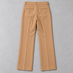 GUALA Women's Camel Tan Wide-Leg  Trousers