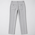 GUALA Women's Light Grey Pleated Trousers