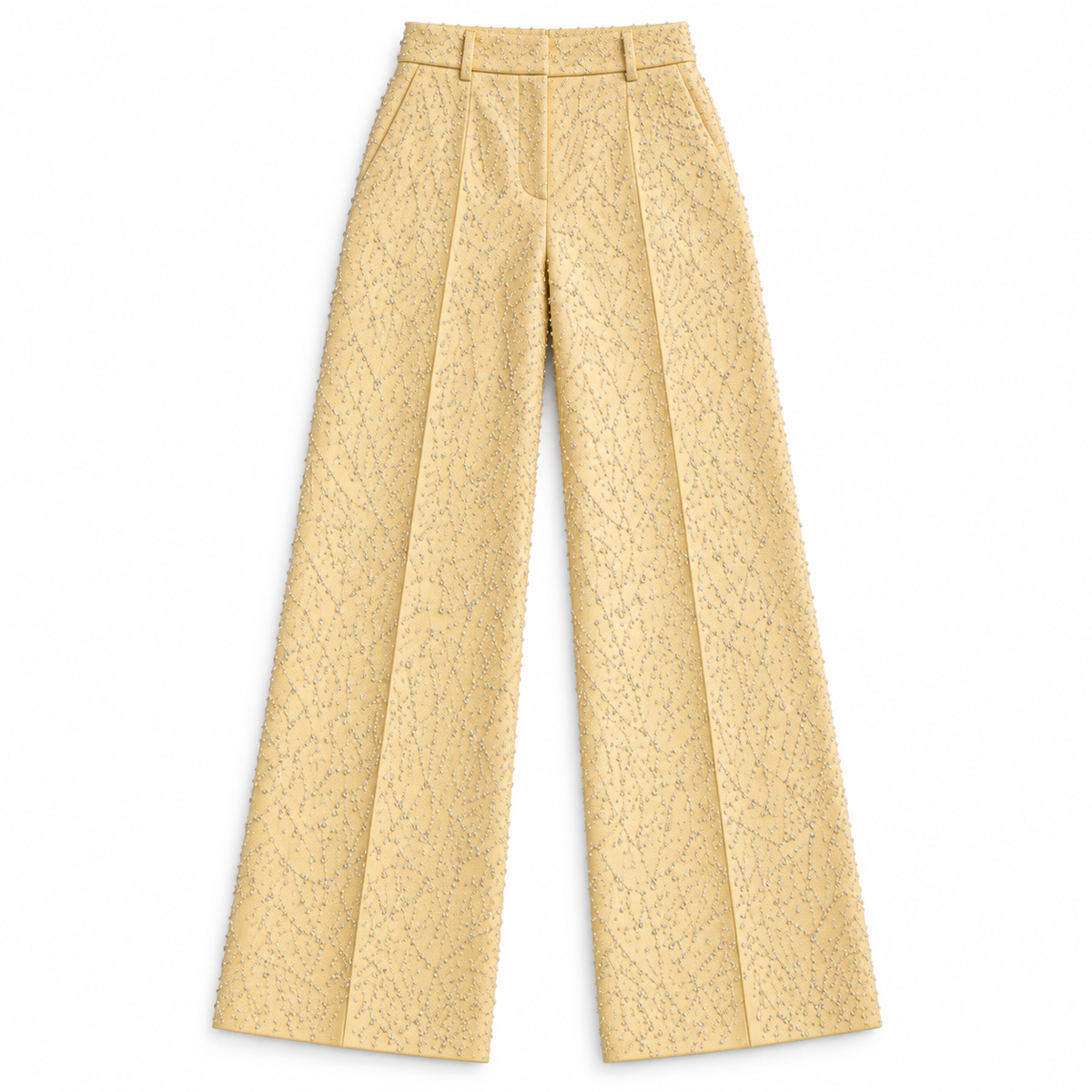 GUALA Women's Diamond Embellished Pastel Yellow 3-Piece Suit