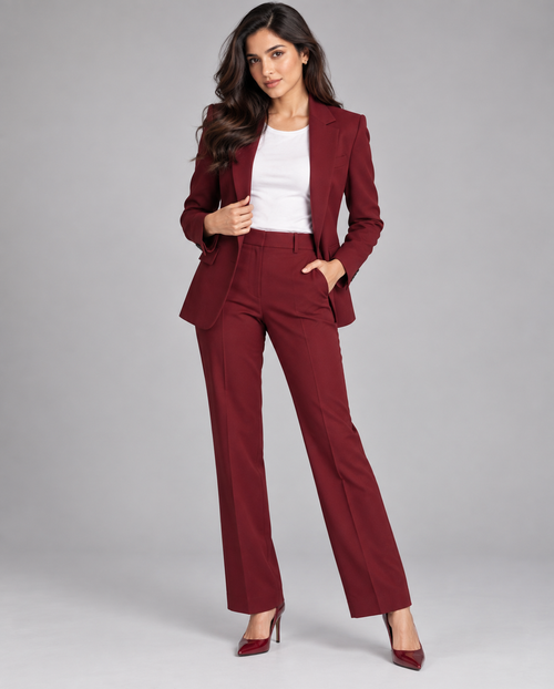 GUALA Deep Maroon Tailored Blazer