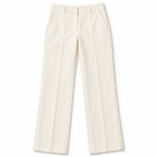 GUALA Women's Off-White Wide-Leg Trousers