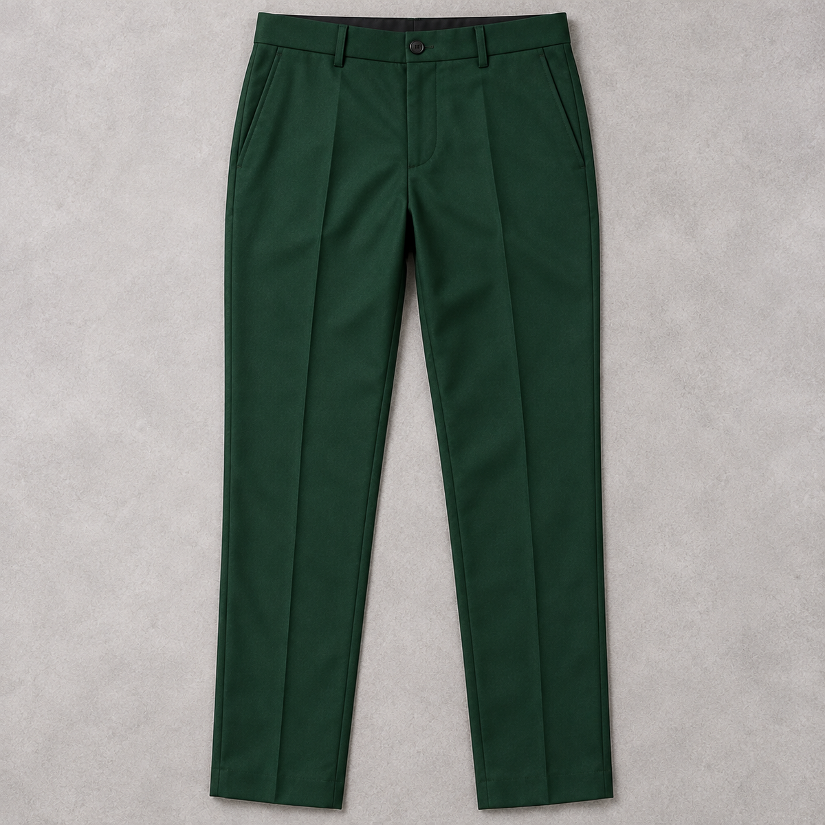 GUALA Men's Emerald Green Slim Fit  Trousers