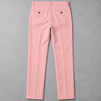 GUALA Men's Dark Peach Slim Fit  Trousers