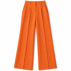 GUALA® Women's Vibrant Orange Pure Linen Hourglass Tailored Blazer