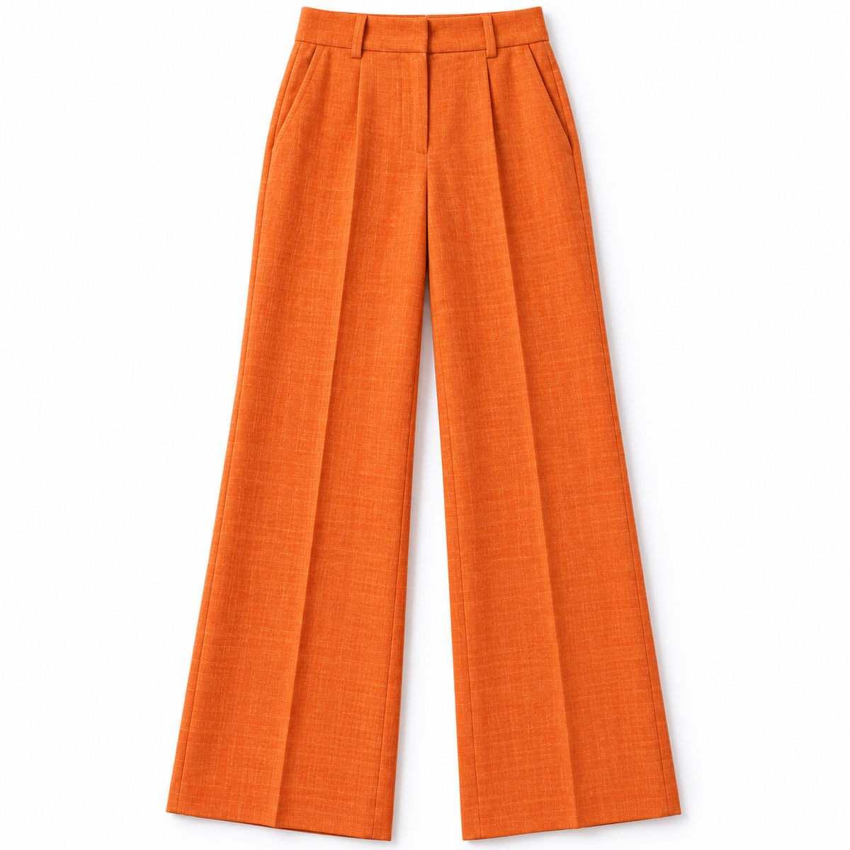 GUALA® Women's Vibrant Orange Pure Linen Hourglass Tailored Blazer
