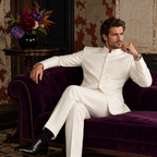 GUALA Off-White Tailored Jodhpuri Suit