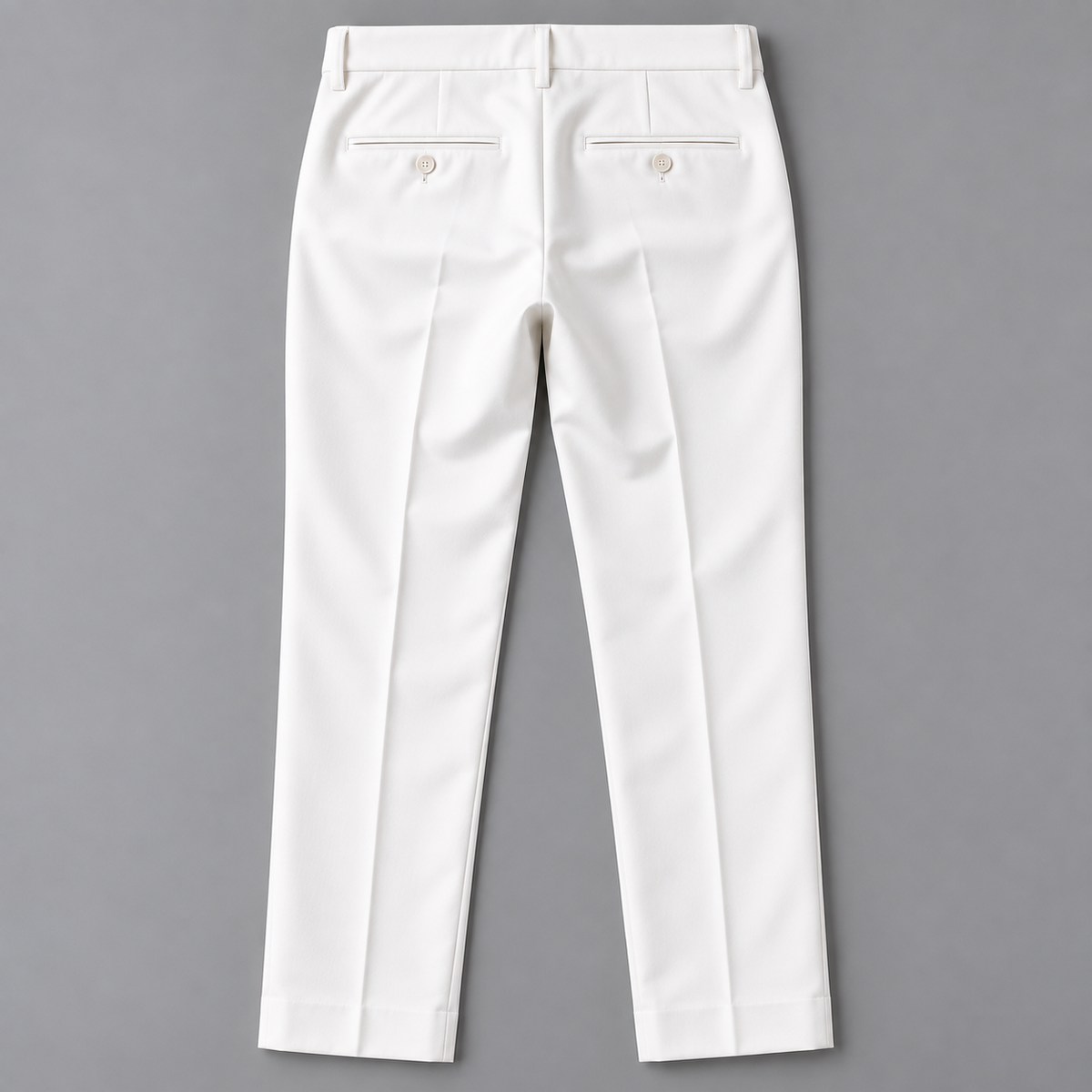GUALA Men's Off-White Slim Fit Trousers