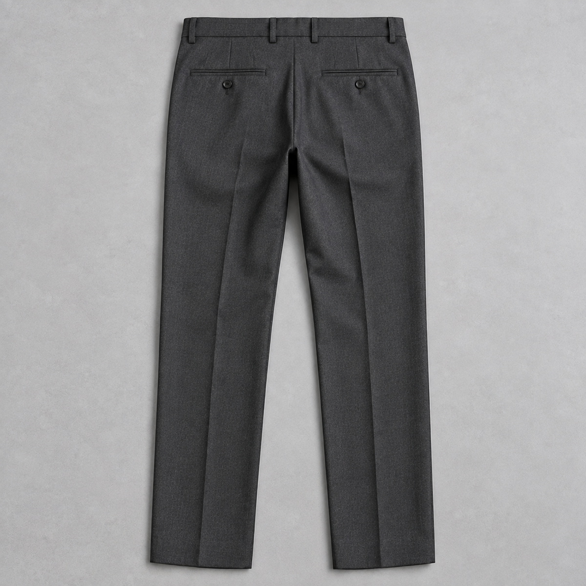 GUALA Men's Charcoal Grey Slim Fit  Trousers