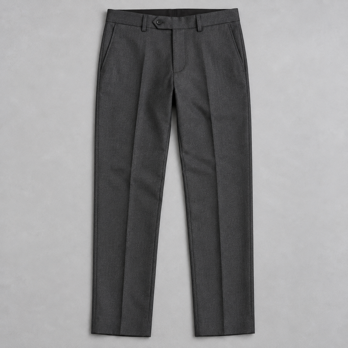 GUALA Men's Charcoal Grey Slim Fit  Trousers