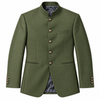 GUALA Olive Green Tailored Jodhpuri Suit