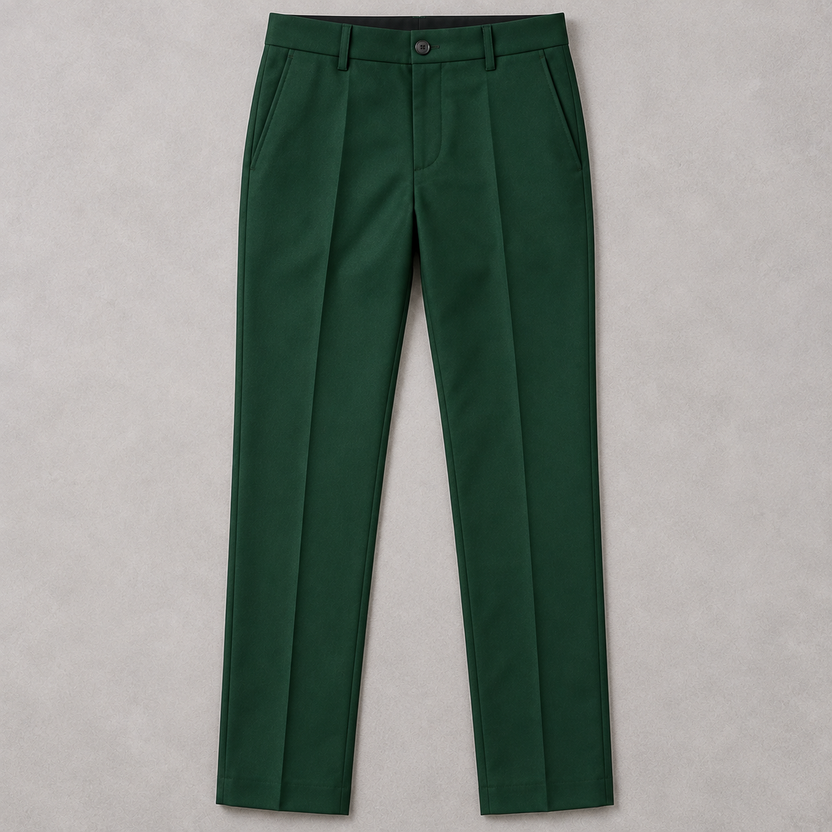 GUALA Men's Emerald Green Slim Fit  Trousers