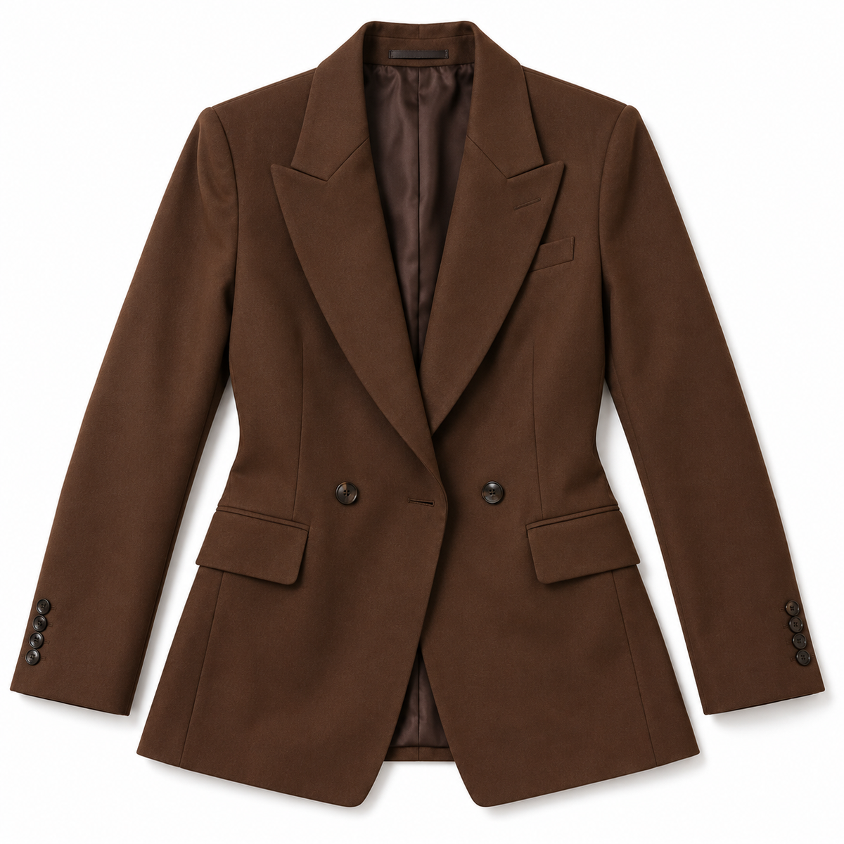 GUALA Women's Chocolate Brown 3-Piece Bespoke Trouser Suit