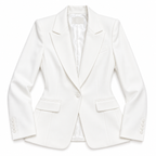 GUALA Women's Royal Off-White Monochromatic Power Trouser Suit