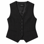 GUALA Women's Charcoal Plaid 5-Piece  Power Suit Set | Full Ensemble