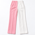 GUALA Women's Dual-Tone Pink & White Tailored Blazer Suit Set