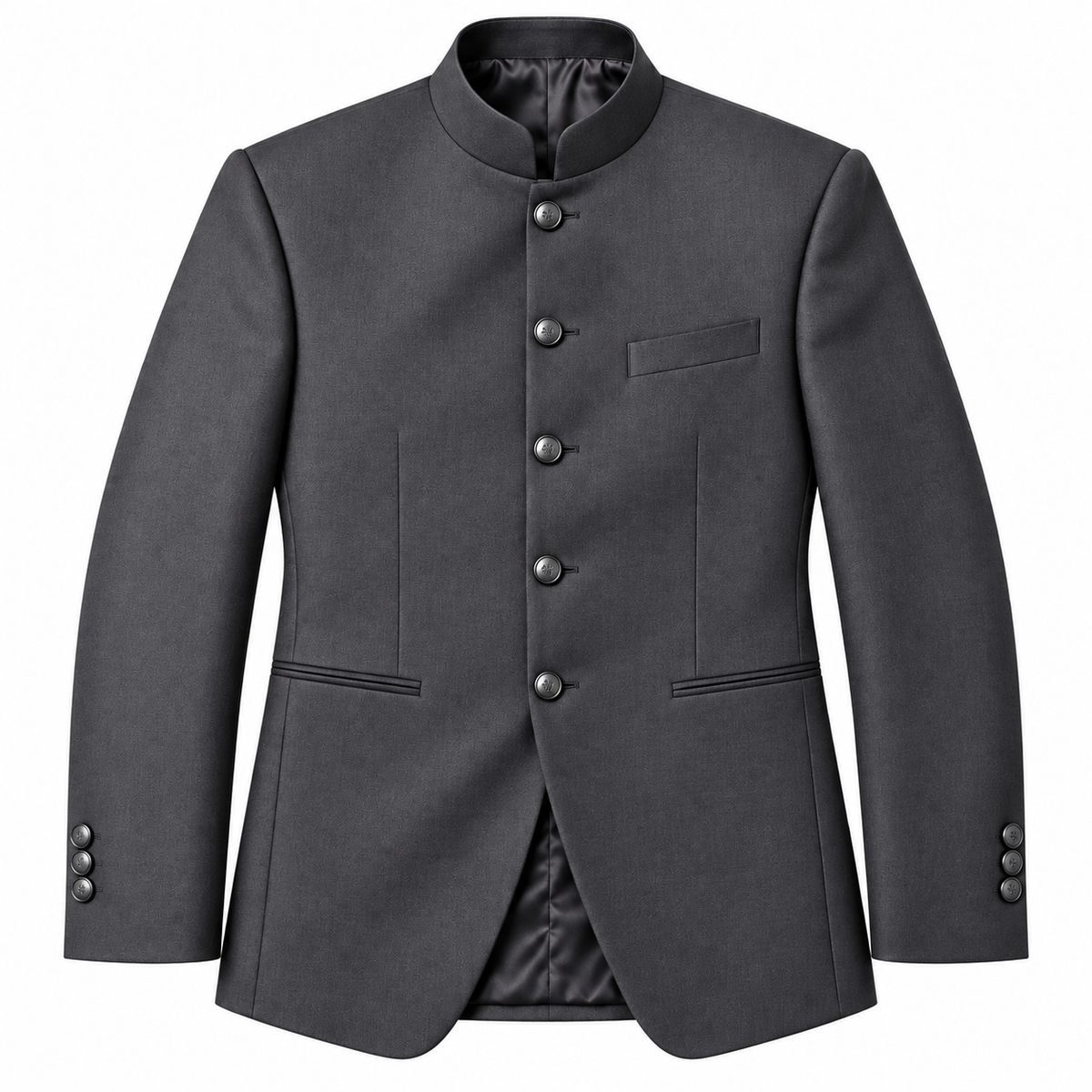 GUALA Charcoal Grey Tailored Jodhpuri Suit